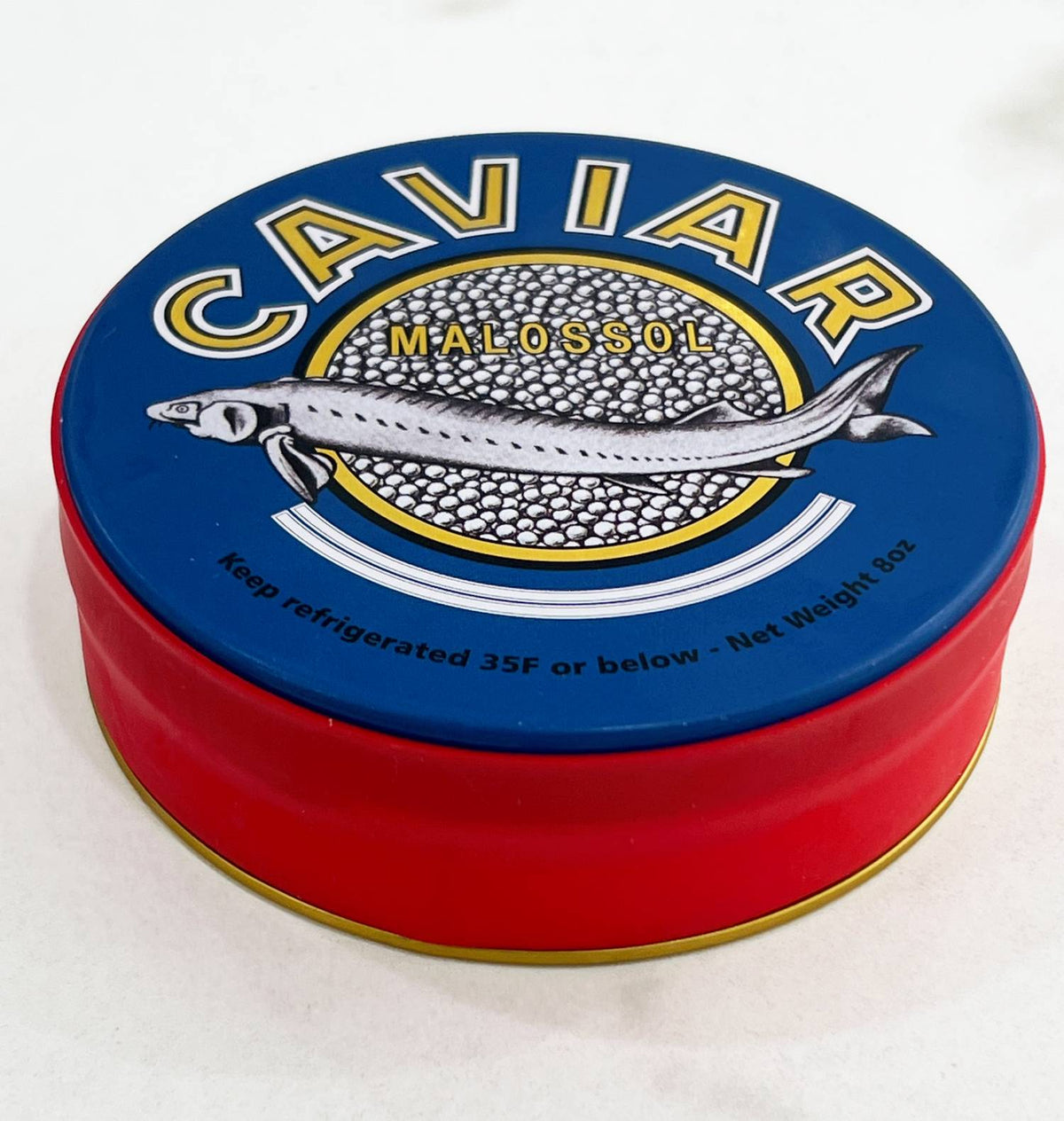 EMPTY CAVIAR TIN - 16 oz./500g - 12 PACK